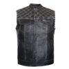 Black Leather Vests For Men