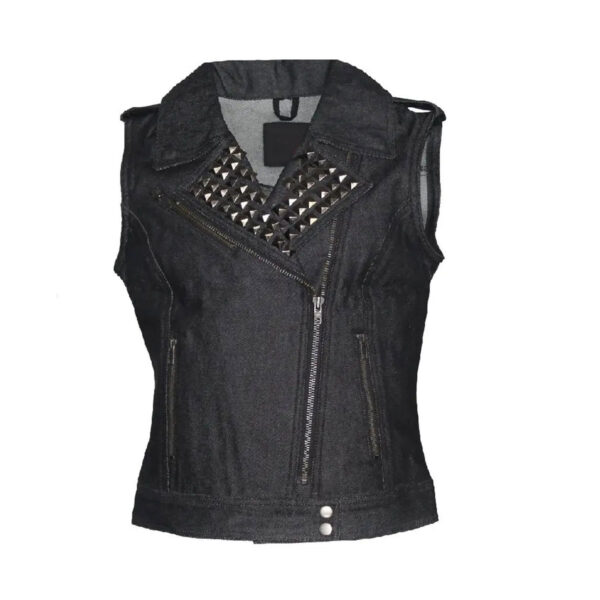 Black Denim Vests