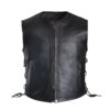 Mens Leather Motorcycle Vest