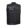 Black Denim Vest Mens