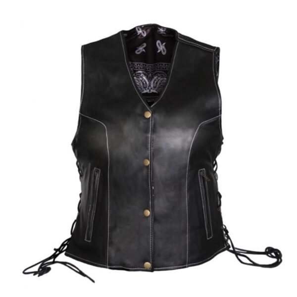 Women Leather Vest