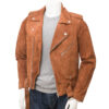 Suede Biker Jacket Men
