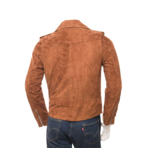 Suede Biker Jacket Men