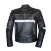 Men's Biker Leather Jacket Black