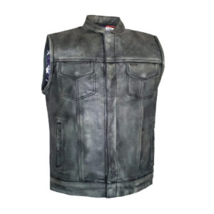Mens Leather Vest