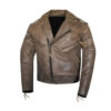 Vintage Leather Moto Jacket