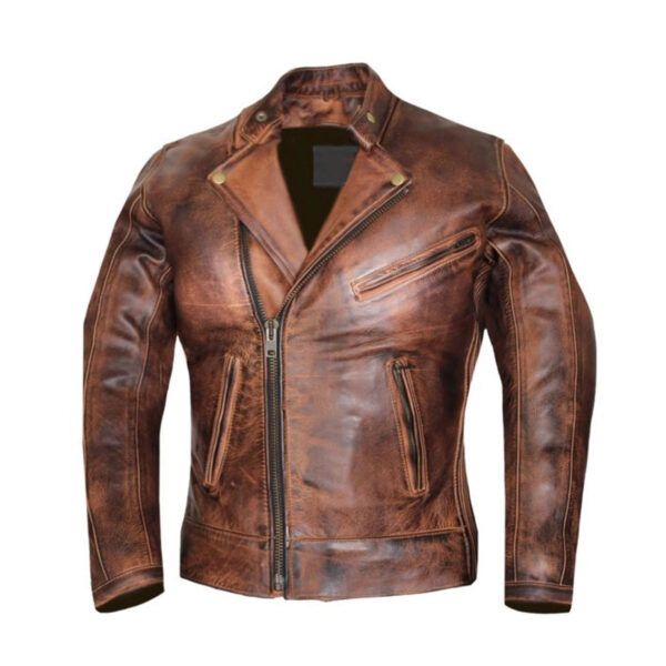 Vintage Brown Leather Jacket