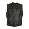 Vintage Leather Vest Mens