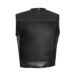 Men's Black Denim Vest