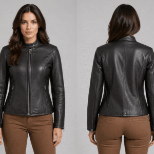 Shop Cowhide Leather Biker Jacket