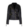 Leather Puffer Jacket Women​