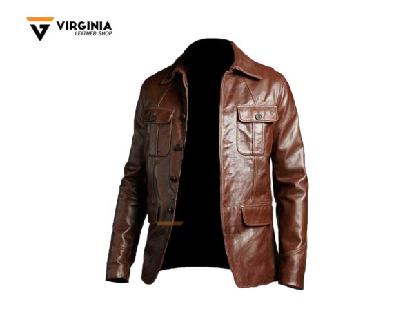 Brown Leather Jacket Mens