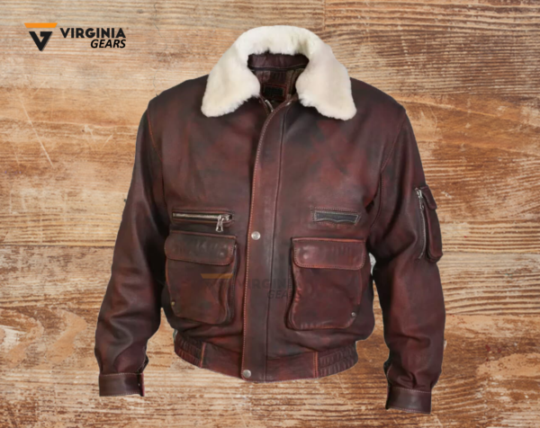 Classic G1 Aviator Leather Flight Bomber Jacket