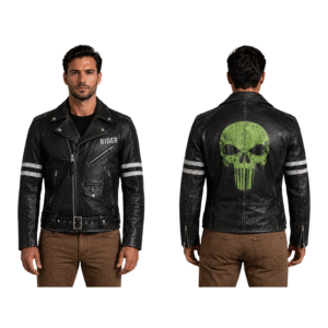 Best Skull Biker Leather Jacket