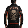 Online Leather Biker Bomber Jacket