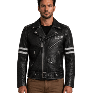 Online Skull Biker Leather Jacket