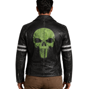 Shop Skull Biker Leather Jacket