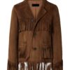 Women's Brown Leather Suede Jacket
