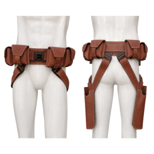 Buy Brown Bo Katan Belt With Pouches
