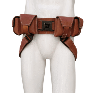 Shop Brown Bo Katan Belt With Pouches
