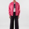 Buy Men's Bomber Leather Jacket in Pink