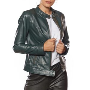 Buy Women's Genuine Leather Biker Retro Jacket