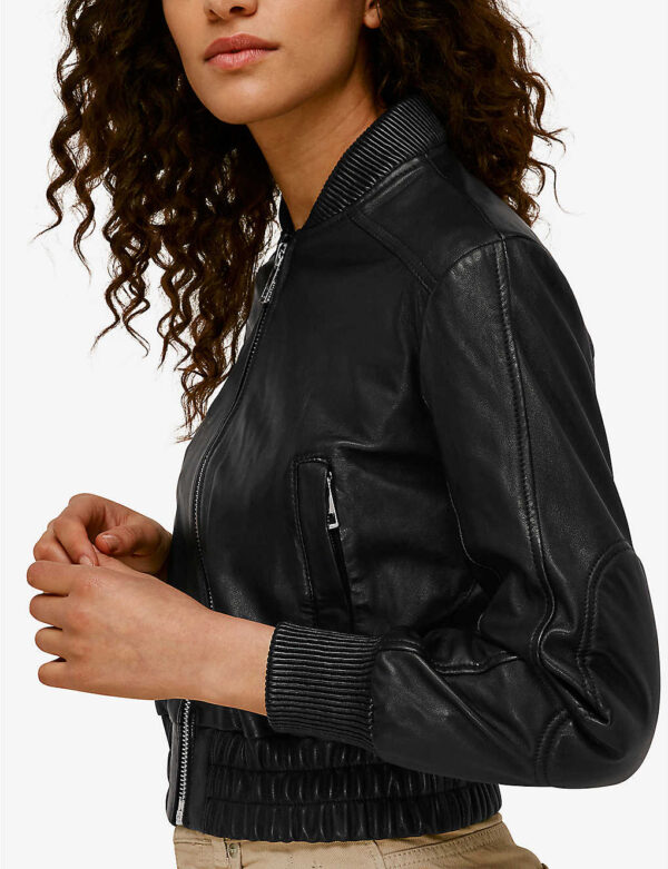 Best Women's Bomber Leather Jacket