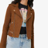 Best Women's Cropped Suede Leather Jacket