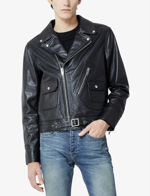 Mens Biker Leather jacket