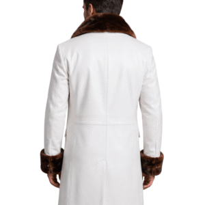 Buy White Leather Coat