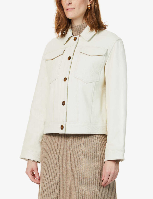 Buy Women's Trucker Leather Jacket