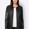 Premium Lexis Quilted Black Leather Biker Jacket