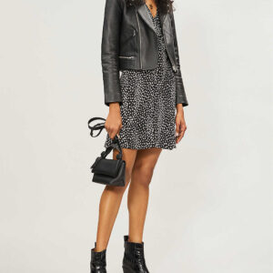 Premium Women's Black Rider Leather Jacket