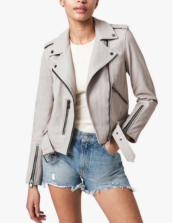 Shop Women's Slim Fit Cropped Biker Jacket