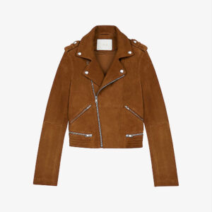 Women's Cropped Suede Leather Jacket