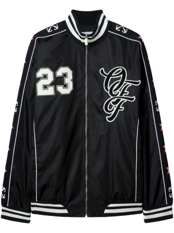Men’s Black Leather Letterman Jacket