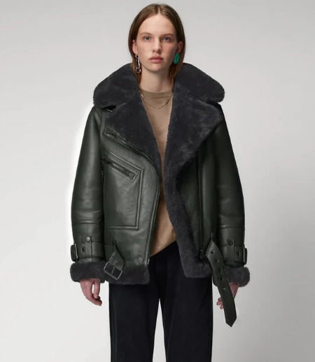Best Shearling Leather Jacket For Women's
