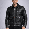 Buy Black Leather Biker Jacket