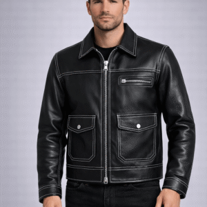 Buy Black Leather Biker Jacket