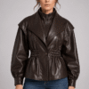 Buy Brown Leather Jacket Womens​