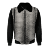 Embossed Snakeskin Bomber jacket