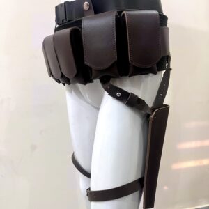 Premium Mandalorian Costume Props Leather Ammo Belt