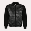 Rudi Black Alligator Leather Jacket