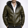 Shop Bomber Leather Jacket