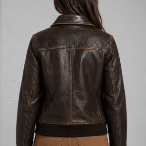 Shop Bomber Leather Jacket