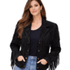 Shop Black Suede Womens Leather Jacket​