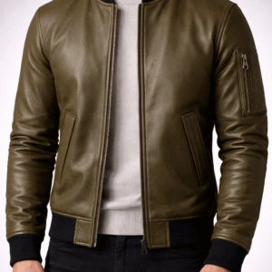 Top Bomber Leather Jacket