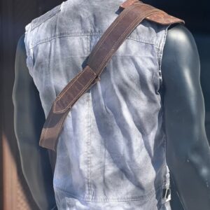 White Distressed Star War Jedi Survivor Vest and Belt
