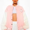Womens Pink Leather Jacket