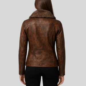 Best Brown Leather Biker Jacket